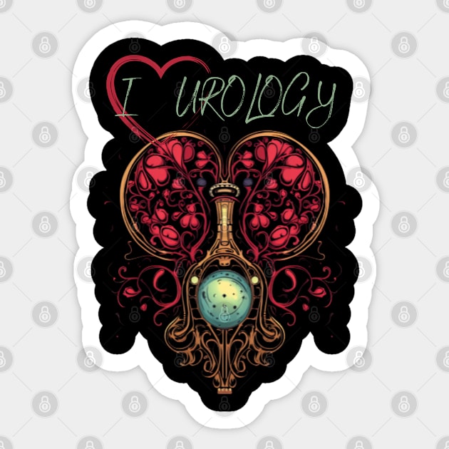 I love urology Sticker by Pattyld